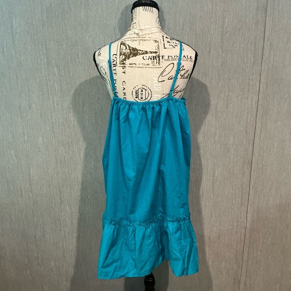 Boohoo Teal Sleeveless Mini Dress Size 16 - Picture 8 of 11